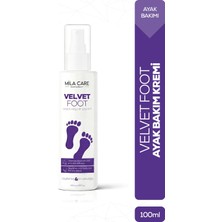 Mila Care Velvet Ayak Bakım Kremi - Topuk Çatlakları ve Kurumuş Ayaklar İçin Nemlendirici ve Yumuşatıcı - 100 ml