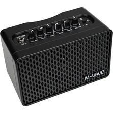 M-Vave SP100 Taşınabilir Bluetooth’lu 10W Elektro Gitar Amfisi (Siyah)