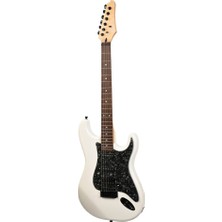 Guson Stratocaster Hss Dsp Olympic White Elektro Gitar (Efektli Kulaklık Çıkışlı)