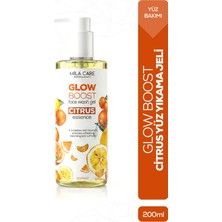 Mila Care Glow Boost Citrus Makyaj ve Yüz Yıkama Jeli 200 ml Arındırıcı Etkili Tüm Cilt Tipleri İçin Papatya Özü