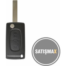 Satışmax Citroen 2 Buton Sustali Kumanda Kabı ( Pil Yataklı )