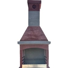 Fırat Mangal Bims Beton Barbekü 70 Lik Kapadokya Model