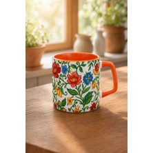 CraftMoris Çiçek Desenli KUPA-265ML