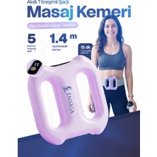 Ensiga Akıllı Masaj Kemeri Çift Halka Titreşimli 5 Kademe 3 Mod Şarjlı Masaj Aleti
