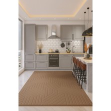 Özgürce Modern Embos Dekoratif Halı, Kaymaz Taban, Yıkanabilir, Salon ve Antre Için