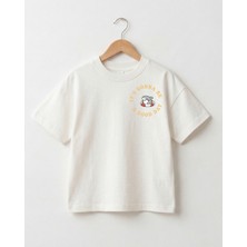 Babytex Baskılı Arkalı Önü Oversize Unisex Tişört – %100 Pamuk, Bebek & Çocuk