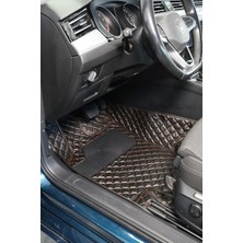 Bmw 3 Serisi F30 2012-2018 Siyah Üzeri Bakır Dikiş 8d Diamond Tam Kaplama Deri Oto Paspas