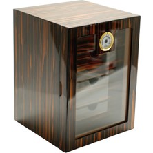 Parmida Kahverengi Humidor Dört Çekmeceli Puro Saklama Kutusu PHUM0241