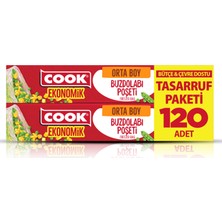 Cook Eko Buzdolabı Poşeti Orta Boy 120'LI 5 Adet