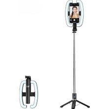 Ensiga Rgb Halka Işık 138CM Tripod Selfie Işığı Bluetooth Kumandalı Telefon Tutuculu Ring Light