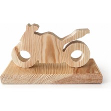 Vuud Ahşap Motorsiklet Isimlik - Kişiselleştirilebilir