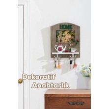Özgürce Duvara Montajlı Dekoratif Anahtarlık Dolabı 22X26.5CM, Şık ve Pratik Saklama