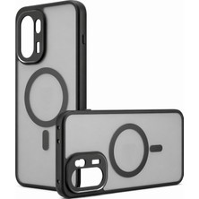Microcase Oneplus 15R / Ace 6 ile Uyumlu Magsafe Uyumlu Mat Yüzey Kılıf AL4967