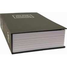 Naque Lr-Sbb Kitap Şeklinde Gizli Kasa - Kumbara - Siyah
