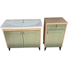 Akademik Mimarlık Elite 100 cm Banyo Dolabı + Çekmeceli Yarım Boy Dolap