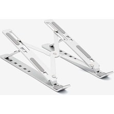 Naque Laptop Standı Katlanabilir Çok Fonksiyonlu Metal Grey
