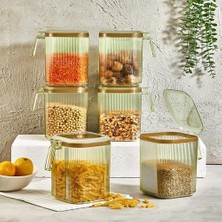 Naque Saklama Kabı, Kendinden Kapaklı, Şeffaf, 2,5 Litre