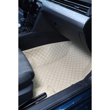 Bmw 1 Serisi F40 2019-2024 Bej-Krem Renk 8d Diamond Kaymaz Deri Oto Paspas