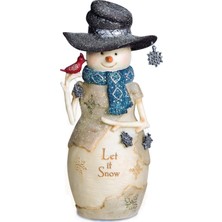 Naque 81126 Let It Snow Schneemann Figur, 15,2 cm