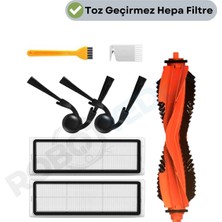 robotyedek Xiaomi S40 OV81 (Pro Değil) Uyumlu Yedek Fırça Hepa Filtre Seti-7 Parça