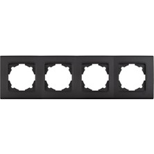 Naque Life Gece Siyahı Dörtlü Çerçeve Yatay