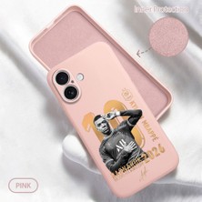 HONTINGA iPhone 16 ile Uyumlu Kılıfı Içi Kadifeli Düşüme Önleyici Basitlik Anti Düşme Kamera Korumali Mbappé Desen Telefon Kılıfı Kadın ve Erkek Için Uygundur K6-0236