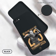 HONTINGA iPhone 8 ile Uyumlu Kılıfı Içi Kadifeli Düşüme Önleyici Basitlik Anti Düşme Kamera Korumali Erling Haaland Desen Telefon Kılıfı Kadın ve Erkek Için Uygundur K6-0240