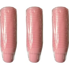 Omeyva Renkli Sert Mika Plastik Kristal Bardak - Pembe - 6 Oz / 180 cc - 75 Adet