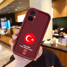 HONTINGA Tecno Camon 19 Neo ile Uyumlu Kılıfı Düşüme Önleyici Basitlik Anti Düşme Kamera Korumali 2026 Fifa World Cup Bordo Desen Yumuşak Silikon Telefon Kılıfı Kadın ve Erkek Için Uygundur K2-7332