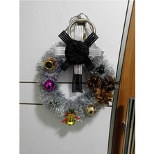 Özgürce Yılbaşı Süsü Kapı ve Duvar Çelenk, Eğlence ve Hobi Için 30CM