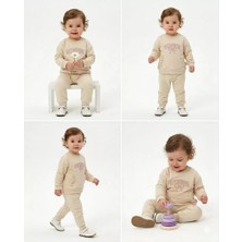 Pekmini Bebe 6/24 Ay Fırfır Detaylı Penye Bebek Takımı