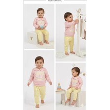 Pekmini Bebe 6/24 Ay Bebe Yakalı Penye Bebek Takımı
