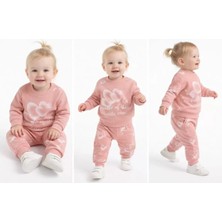 Pekmini Bebe 6/24 Ay Baskılı Penye Bebek Takımı
