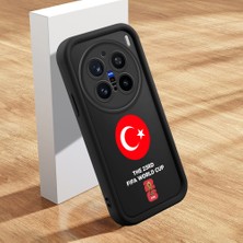 HONTINGA Vivo X200 Pro ile Uyumlu Kılıfı Düşüme Önleyici Basitlik Anti Düşme Kamera Korumali Şirin Kedi 2026 Fifa Dünya Kupası Siyah Desen Yumuşak Silikon Telefon Kılıfı Kadın ve Erkek Için Uygundur K2-0559