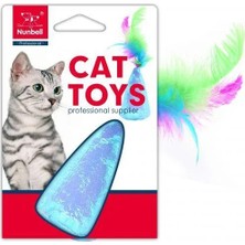 Nunbell Hışırtılı Tüylü Yastık Kedi Oyuncağı 9 cm