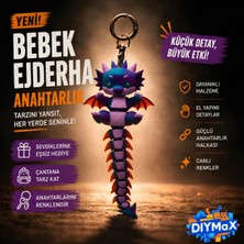 Dıymax Gökkuşağı Ejderhası: Hareketli Kristal Bebek Ejderha - Eğlenceli El Oyuncağı (15CM)