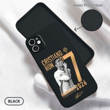 HONTINGA iPhone 11 ile Uyumlu Kılıfı Içi Kadifeli Düşüme Önleyici Basitlik Anti Düşme Kamera Korumali Cristiano Ronaldo Desen Telefon Kılıfı Kadın ve Erkek Için Uygundur K6-0239