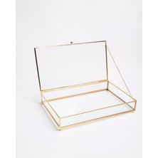 Özgürce Şeffaf Dekoratif Cam Kutu, Şık ve Zarif Saklama Çözümü