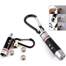 Senka El Feneri Anahtarlık Işıklı Anahtarlık 3 Fonksyonlu Lazer LED Fener