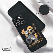 HONTINGA iPhone 15 Pro Max ile Uyumlu Kılıfı Içi Kadifeli Düşüme Önleyici Basitlik Anti Düşme Kamera Korumali Mbappé Desen Telefon Kılıfı Kadın ve Erkek Için Uygundur K6-0236