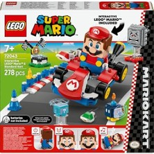Naque Super Mario: Mario Kart – Interaktif Mario ve Standard Kart 72043 – 7+ Için Figürlü Yaratıcı Oyuncak Yapım Seti (278P)