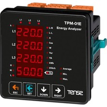 Tense TPM-01E Enerji Analizörü Şebeke Analizörleri Haberleşmeli