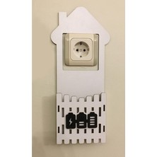 Özgürce Modern Ahşap Duvar Telefon Tutacağı, Şarj ve Dekorasyon Için Şık Tasarım