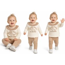 Pekmini Bebe 6/24 Ay Taytlı Fitilli Penye Bebek Takımı