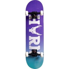 Horn Skateboards 8.0 ClassicLogo Purple Profesyonel Kaykay 7 Ply Canada Maple ve ABEC 9 Rulman KAYKAY869HORN3
