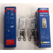 Tungsram 93113498 G9 42W 220-240V Halojen Ampül - G9 Fırın & G9 Aspiratör = 2 Adet