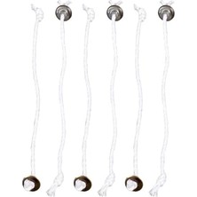 Naque Kopçalı Kandil Fitil Fitili Ip Kalınllığı 4 mm 6 Adet Set