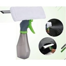 Naque 300 ml Deterjan Hazneli Spreyli Çekçekli Cam Silme Aparatı -Deterjan Hazneli Spreyli Camsil