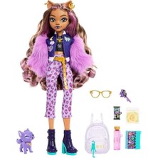 Naque Evcil Köpeği ​crescent ile Sırt Çantası, Ajanda ve Atıştırmalıklar Gibi Aksesuarlarıyla Clawdeen Wolf Bebek, HRP65