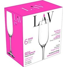 Naque Fame 6'lı Şampanya Kadehi